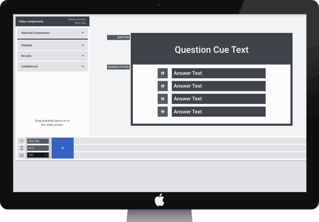 User-friendly drag-and-drop tool within the Fannex platform for managing real-time fan engagement software sequences.