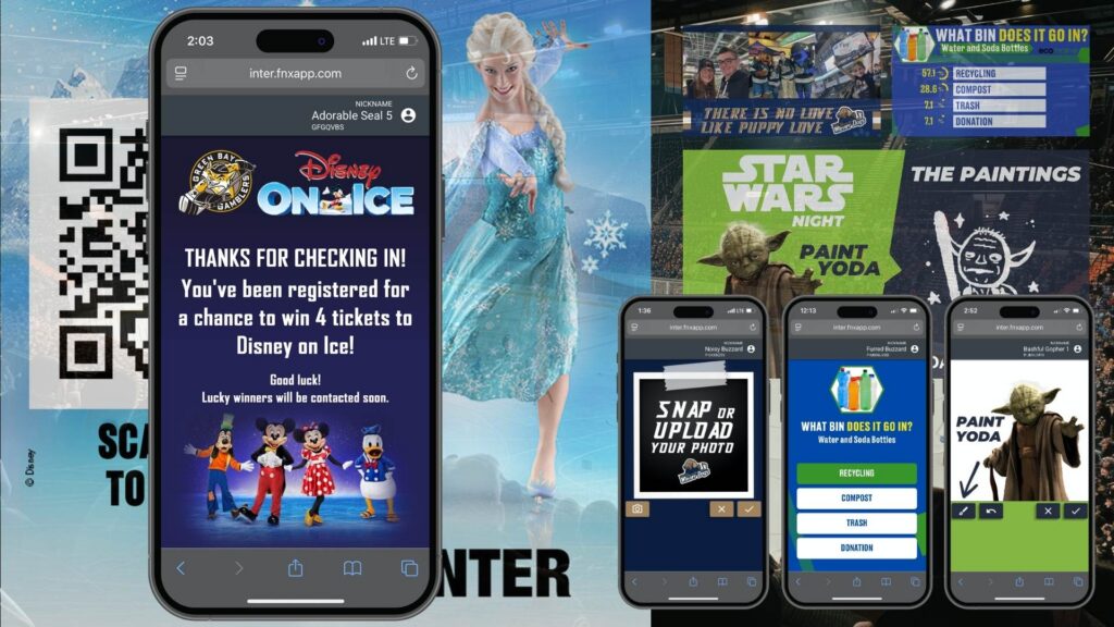 Image of all the different themes you could do for a Fannex Activation. There's Trivia, Picture upload, Paint a picture, and more!